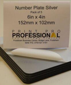 Silver Number Plate ABS