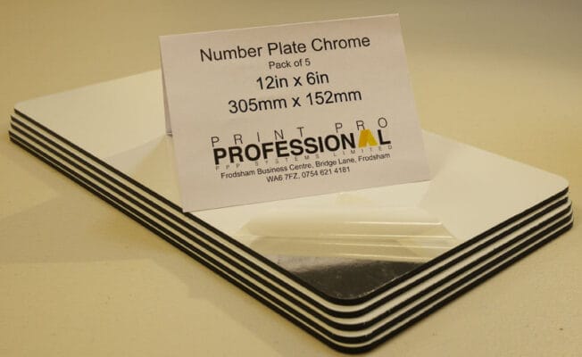 Chrome Number Plate ABS