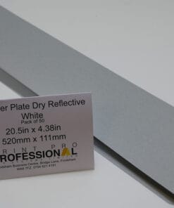White Dry Reflective to match to Number Plate Acrylic Wet