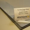 Silver Number Plate ABS