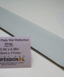 White Wet Reflective match to Film and Number Plate Acrylic Wet
