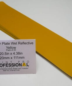 Yellow Wet Reflective match to Film and Number Plate Acrylic Wet