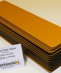 Yellow Reflective Number Plate ABS